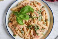Creamy Boursin Pasta with Garlic and Herbs