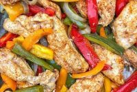 Sheet-Pan Chicken Fajitas with Peppers & Onions