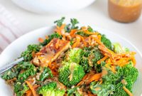Crispy Tofu and Broccoli Rice Bowl with Sesame-Ginger Sauce
