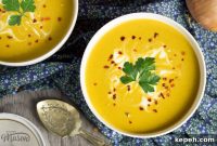 Curried Coconut Lentil Soup with Warm Aromatic Spices