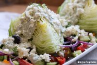 Greek Wedge Salad with Creamy Yogurt Dill Dressing