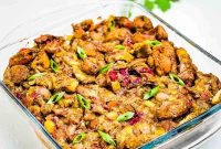 Bacon and Cranberry Stuffing Recipe for Holiday Tables
