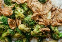 Pork Tenderloin Stir-Fry with Broccoli and Garlic Sauce