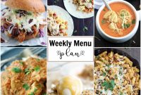 Weeknight Meal Plan: Weekly Menu Ideas (Plan 105)