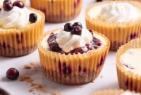 Mini Huckleberry Cheesecake Bites: Tangy Dessert Recipes