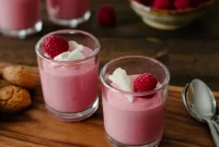 Raspberry Mousse Recipe with Fresh Raspberries