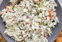 Feta Chicken Salad with Mediterranean Herbs and Lemon Dressing