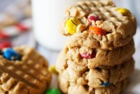 Chunky Peanut Butter M&M Cookies