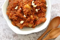 Instant Pot Gajar Halwa: Vegan Carrot Halwa Recipe for Holidays