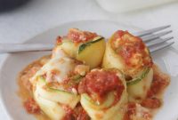 Zucchini Lasagna Roll-Ups with Ricotta & Marinara