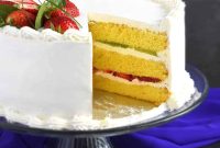 Strawberry and Kiwi Layer Cake Recipe: Light Summer Dessert