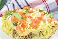 Mexican Breakfast Casserole Recipe with Chorizo & Cheese