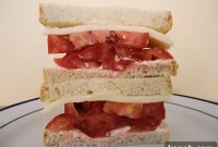 Tomato, Mayo & Cheese Sandwich: First Tomato-Season Bite