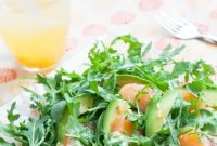 Grapefruit, Avocado and Baby Arugula Salad with Citrus Vinaigrette