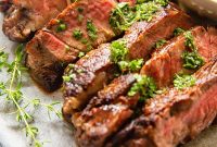 Ribeye Steak with Sicilian Lemon-Herb Sauce (Video)