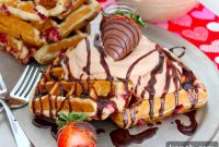 Chocolate-Covered Strawberry Waffles: Decadent Brunch Recipe