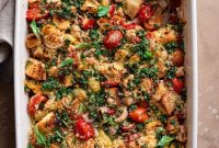 Savory Tomato and White Bean Bake with Herbs