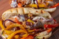 Italian Sausage and Peppers Sandwich on the Big Green Egg