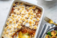 Sweet Potato Casserole with Crunchy Streusel Topping