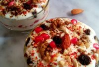 Layered Fruit & Nut Raita Recipe — Creamy Tangy Yogurt Salad