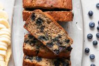 Blueberry Banana Bread Recipe with Moist, Flavorful Loaf