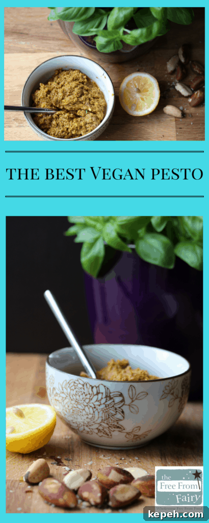Make this vegan pesto with a handful of ingredients, then use it in all manner of recipes. So simple and so tasty!