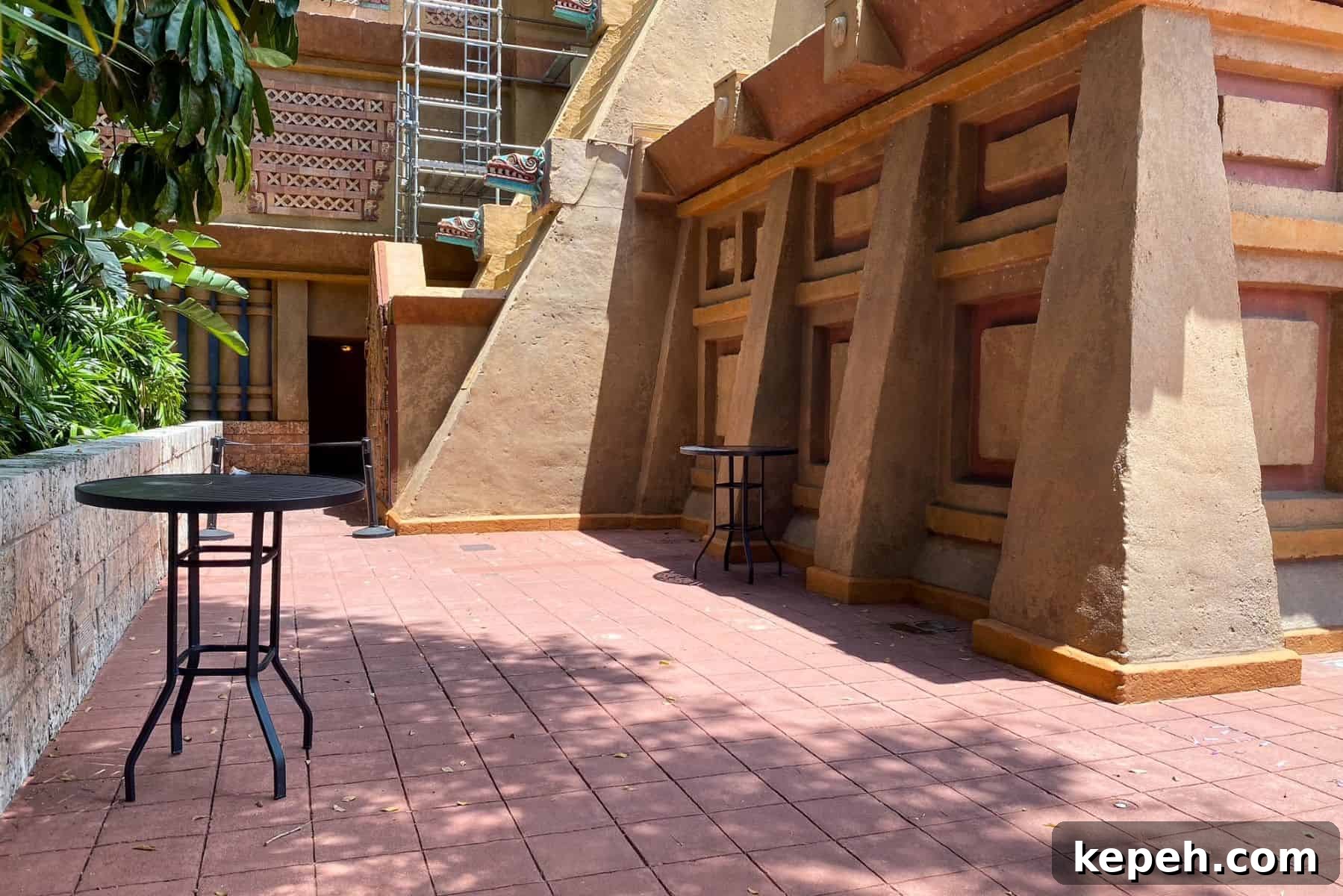tables near mexico pavillion epcot