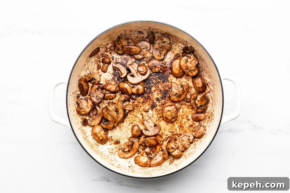 Skillet Steak Bites with Creamy Mushroom Gravy 4 img 10688 3