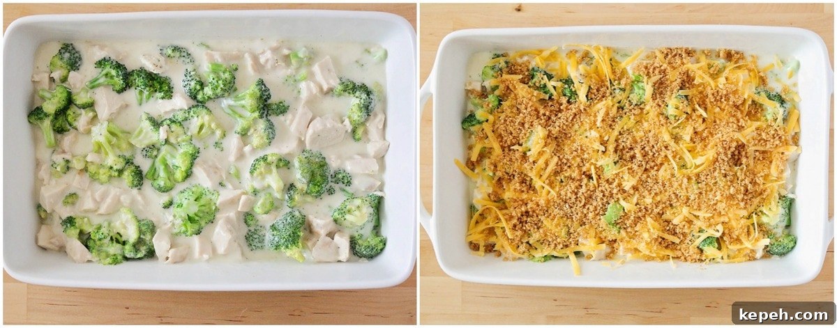 Easy Chicken Divan is loaded with chunks of tender chicken and broccoli and smothered in a cream sauce. It is perfect to freeze for later! Creamy chicken and broccoli Chicken Divan topped with cheese and bread crumbs in a baking dish.