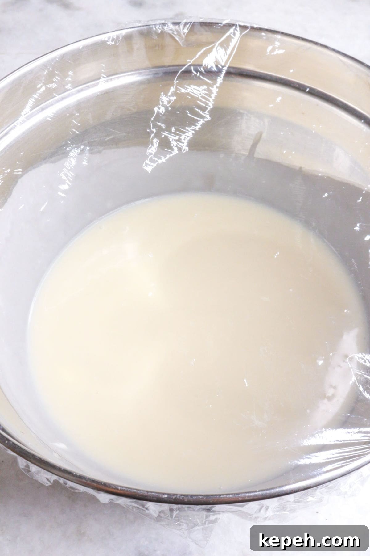 Dairy-Free Peaches con Crema: Vegan Peaches and Cream Recipe 5 Chilled cream