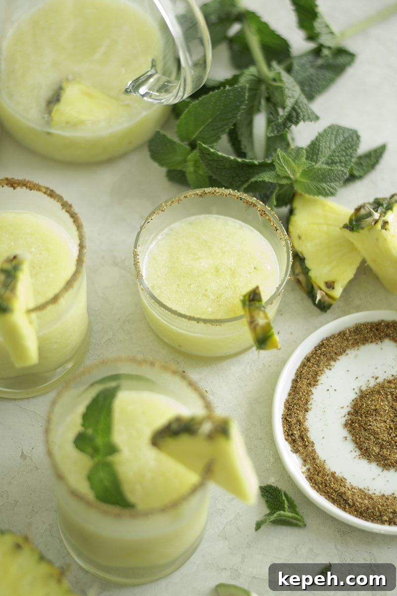 Charred Pineapple Frozen Margaritas Recipe for Summer Cocktails 2 Charred Pineapple Frozen Margaritas - Sarcastic Cooking