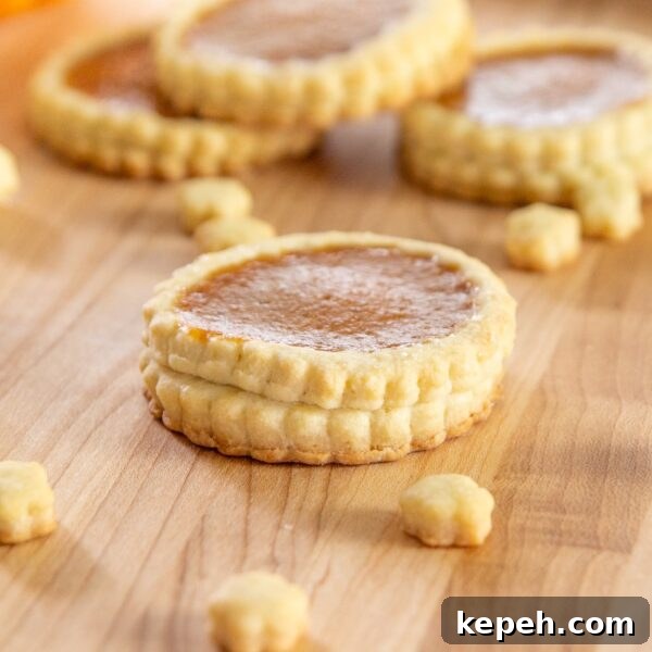 Chewy Pumpkin Pie Cookies with Warm Spices recipe 4 A pumpkin pie cookie rests on the table.