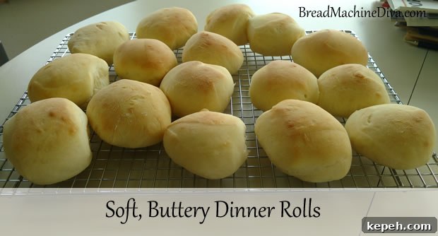 Soft Buttery Dinner Rolls Made in a Bread Machine 2 Soft, Buttery Dinner Rolls
