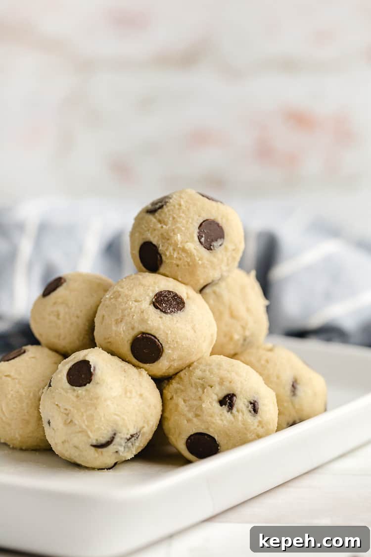 Keto Snickerdoodle Cookies: Low-Carb Cinnamon Treats 18 low carb gluten free keto cookie dough with chocolate chips on serving dish