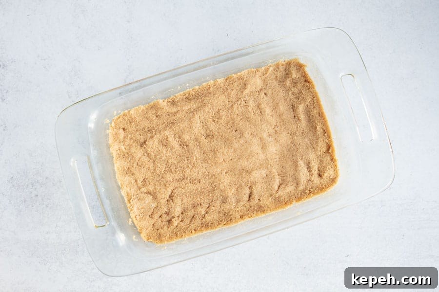 Keto Snickerdoodle Cookies: Low-Carb Cinnamon Treats 4 overhead view of cookie batter in a casserole dish