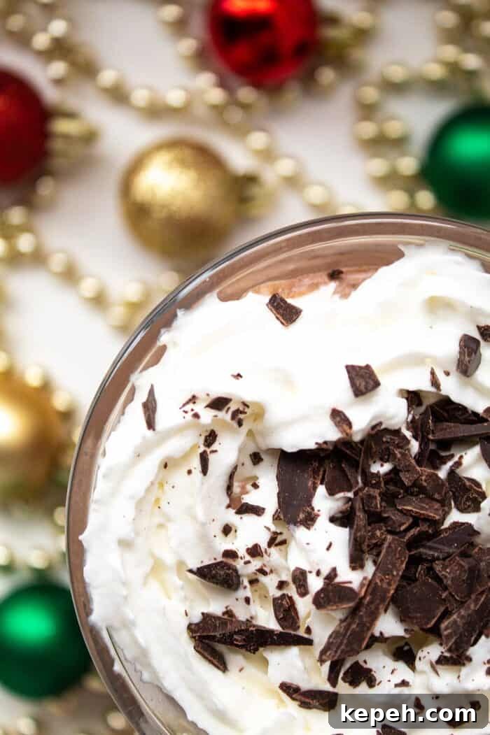 Keto Snickerdoodle Cookies: Low-Carb Cinnamon Treats 7 closeup overhead view of keto peppermint mocha with christmas decor on ground