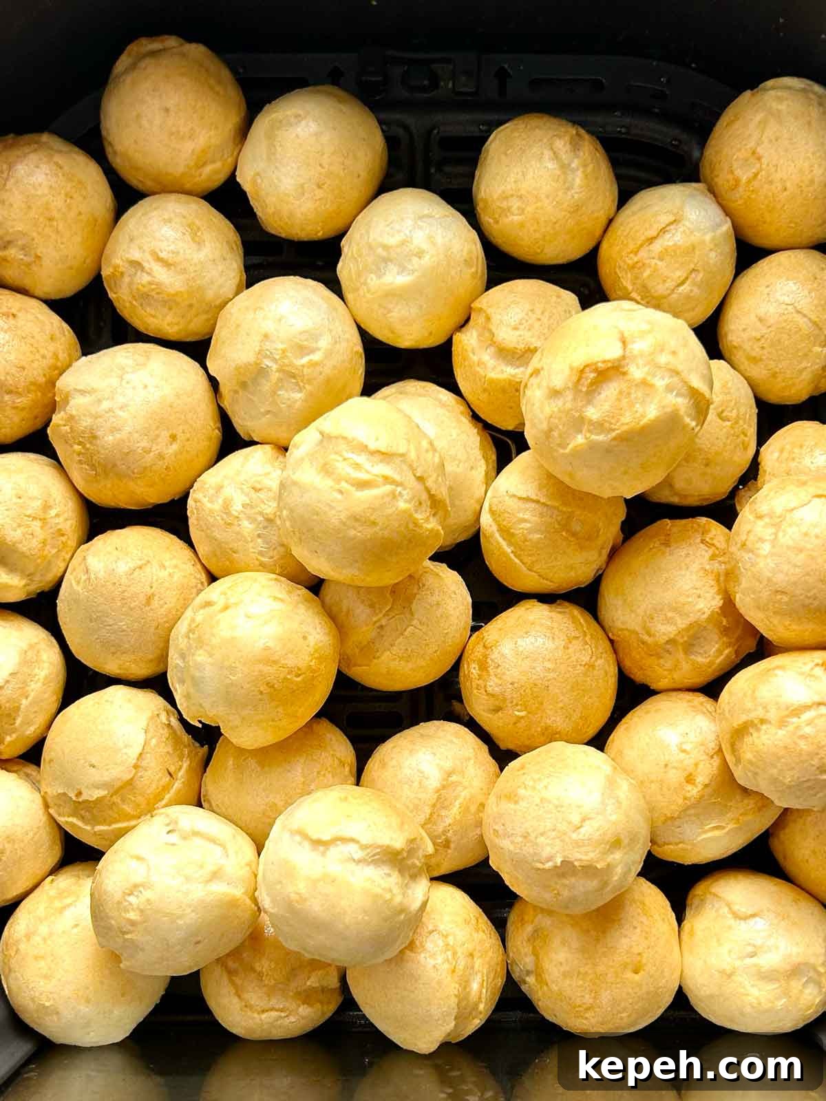 Crispy Air Fryer Fish Balls Recipe — Quick & Flavorful 2 close up of fried fish balls