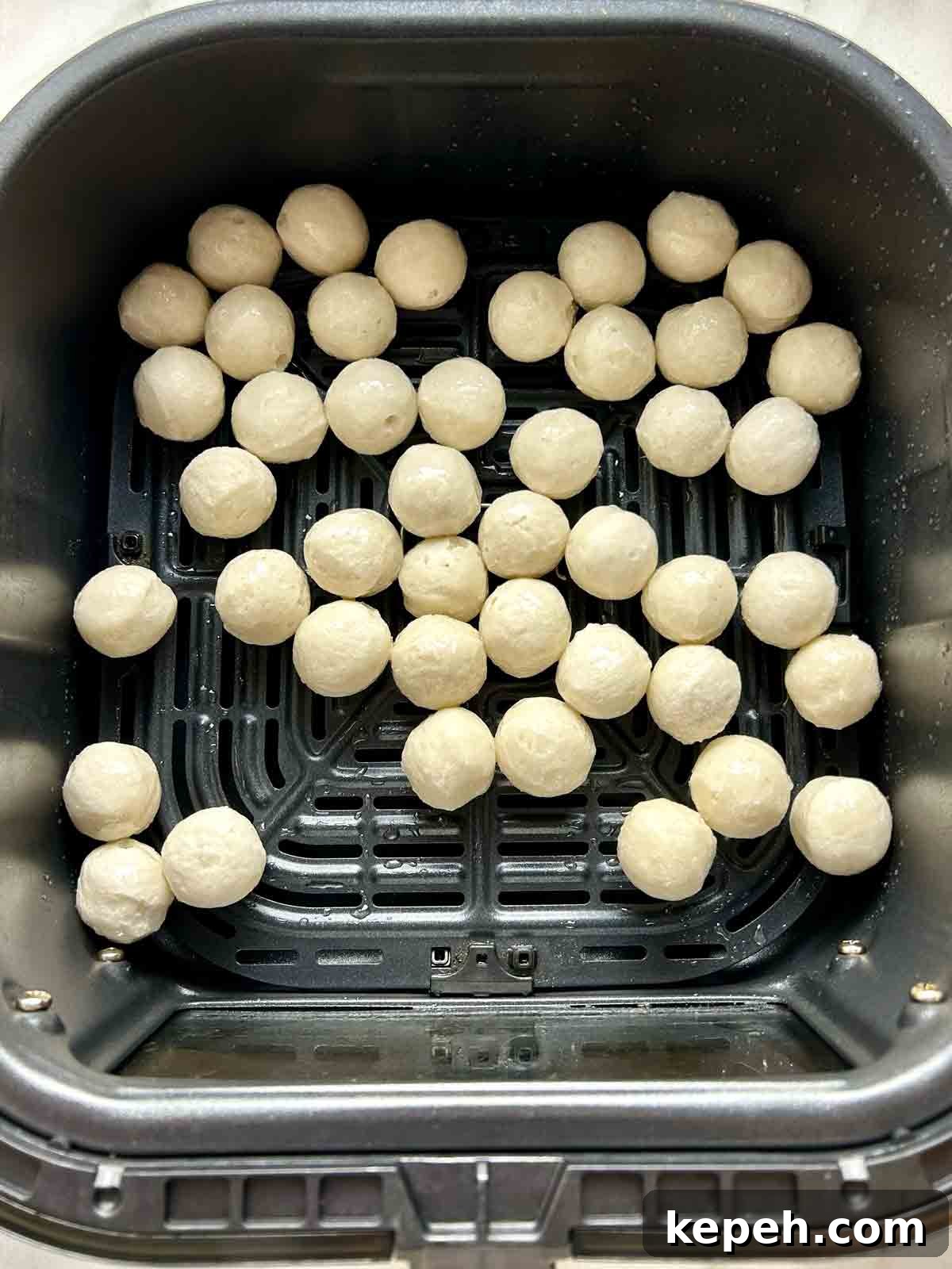 Crispy Air Fryer Fish Balls Recipe — Quick & Flavorful 3 fish balls before frying