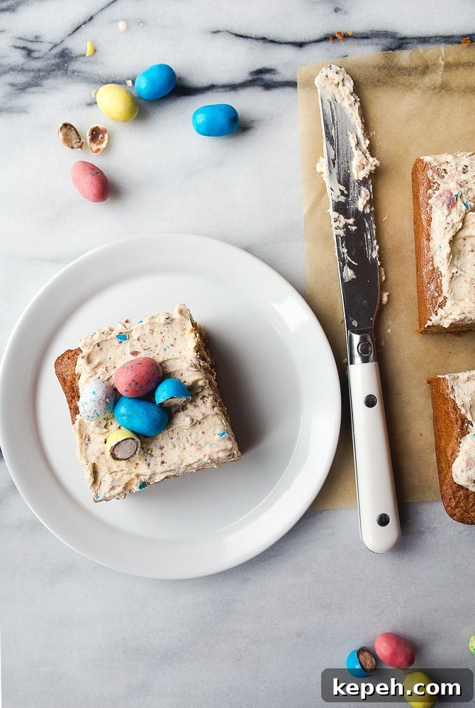 Robin Egg Candy Blondies Recipe for Spring Desserts 3 Robin Eggs Blondie Bars with Frosting