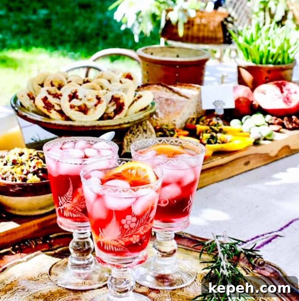 Hibiscus cocktail