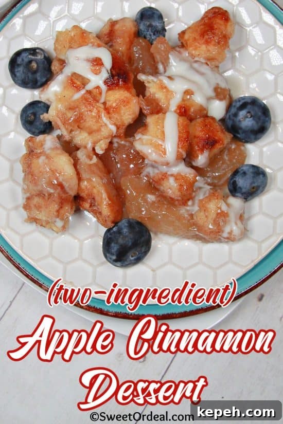 Apple Cinnamon Dessert is an easy, 2-ingredient recipe that delivers homemade results.