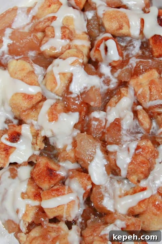 Apple Cinnamon Dessert is that no-fuss cozy treat with the bonus of no peeling apples or mixing dough.