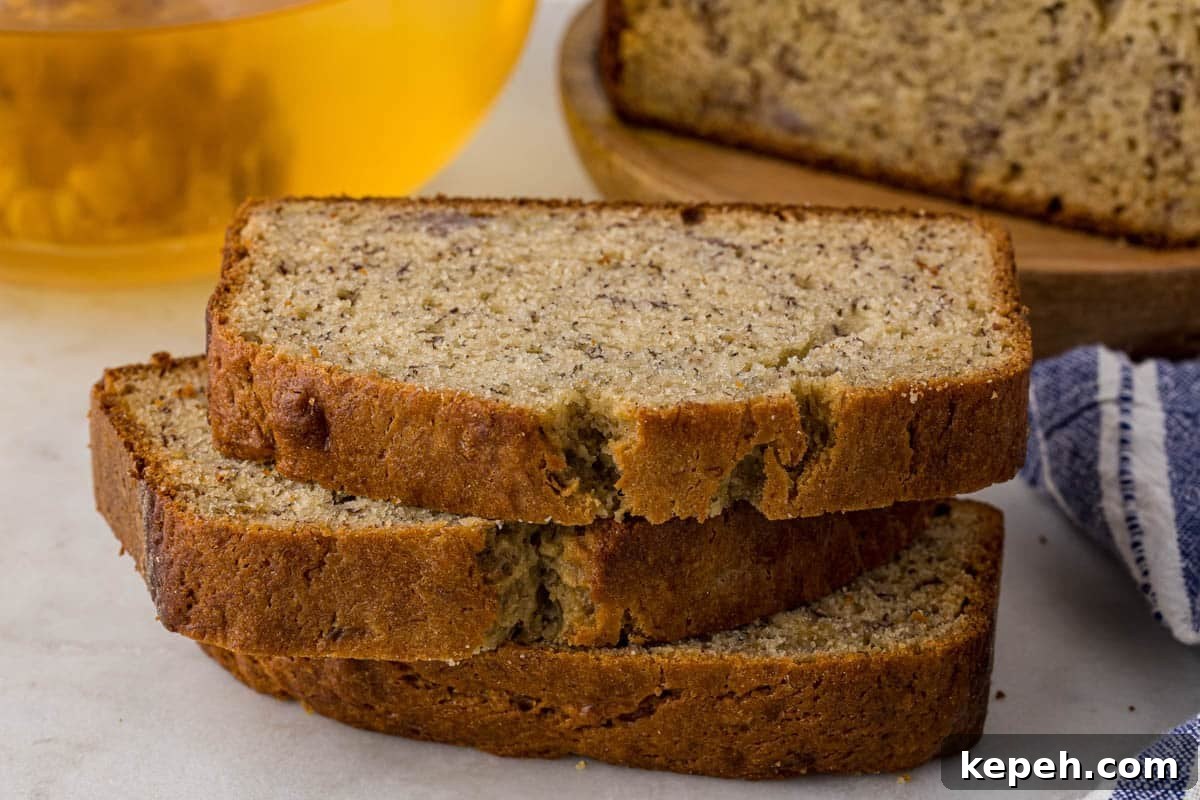 Freshly Baked Banana Bread: Soft, Sweet & Comforting Recipe 3 Banana Bread with Sour Cream