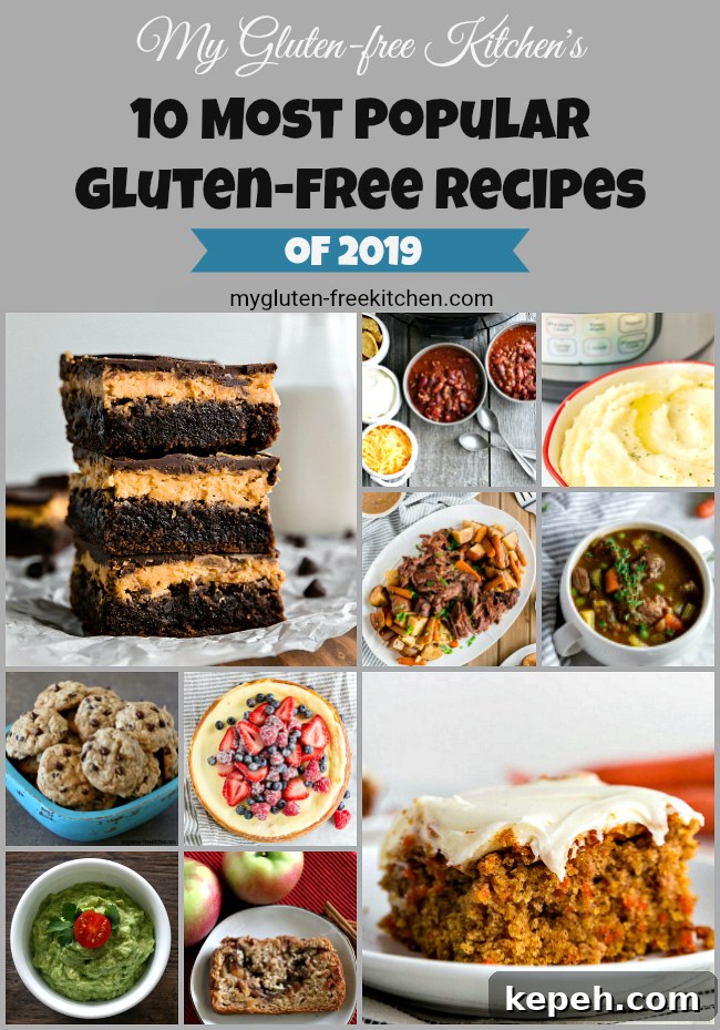collage photo of most popular gluten-free recipes from 2019