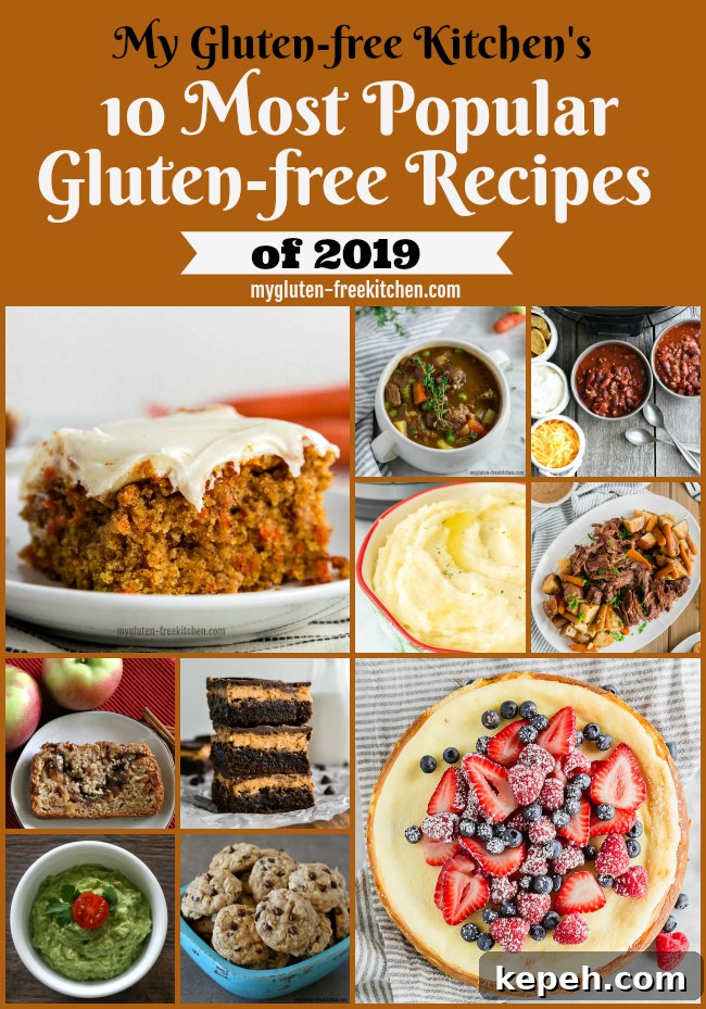 photo collage of top 10 gluten free recipes