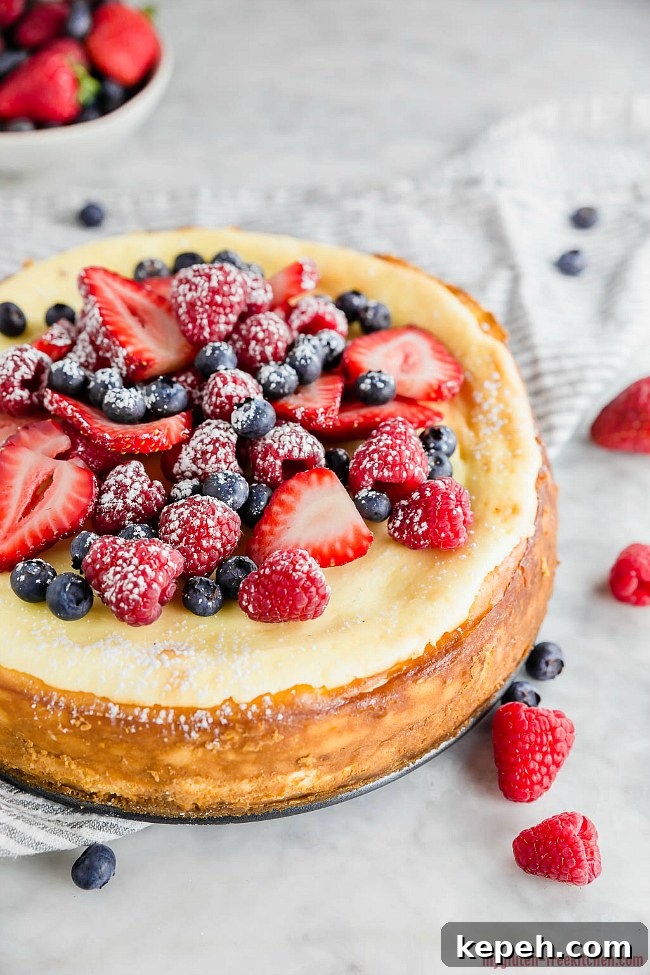 Gluten-free Cheesecake with fresh berries