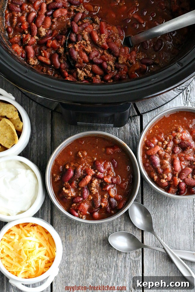 Gluten-free Chili in Crock-Pot