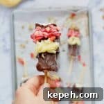 6 Ingredient Frozen Banana Split Pops Featured Image Square