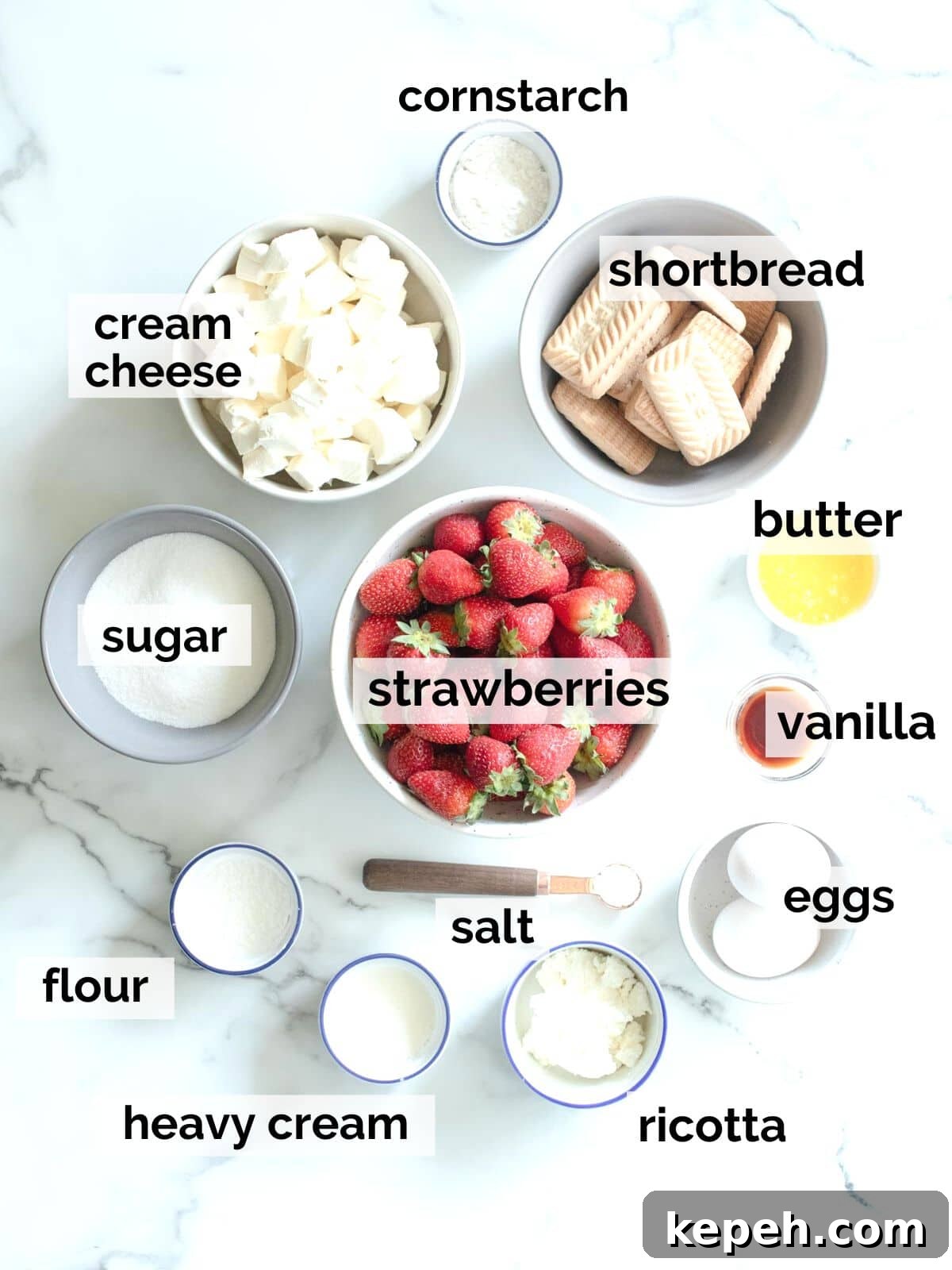 Strawberry Cheesecake Bar Recipe: Creamy No-Bake Dessert Bars 4 Ingredients for cheesecake bars with strawberries.