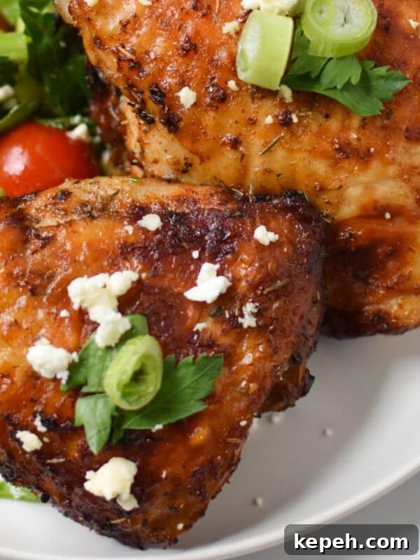 Air Fryer Mediterranean Chicken Thighs